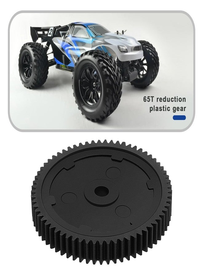 LT Easiyl قطعتان من تروس سيارات التحكم عن بعد LT Easiyl 65T متوافقة مع محركات FTX Vantage و Carnage RC، قطع غيار، 40 مم/1.57 بوصة، بلاستيك - Image 2